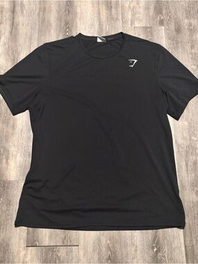 Men’s Gymshark Activewear T Shirt Size Sz 2XL Black